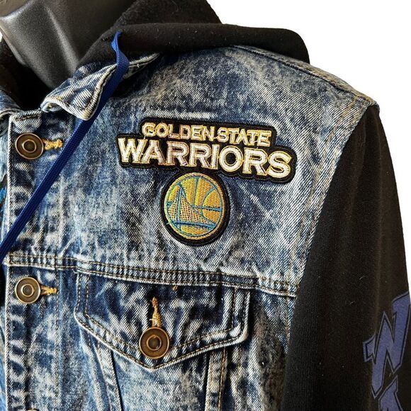 Golden State Warriors Jean Hooded Jacket - Picture 6 of 11